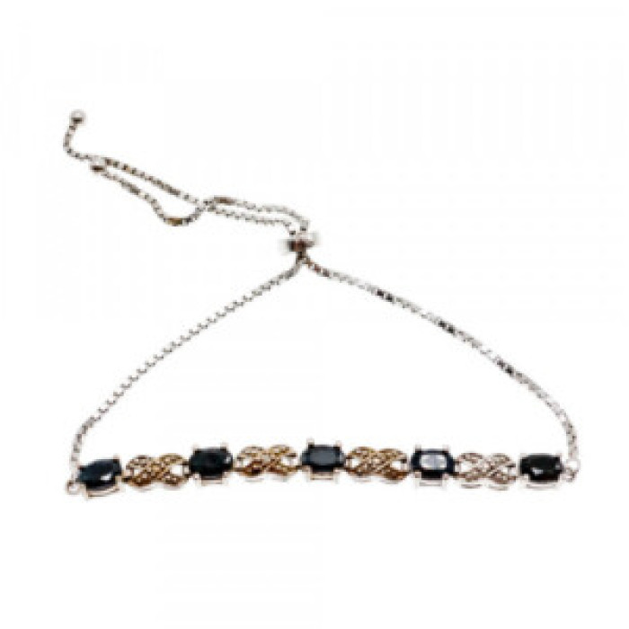 925 Sterling Silver Spinel Bracelet