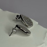 925 Sterling Silver Drop CZ Earrings Length 0.65 Inch