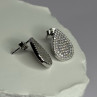 925 Sterling Silver Drop CZ Earrings Length 0.65 Inch
