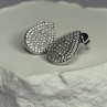 925 Sterling Silver Drop CZ Earrings Length 0.65 Inch