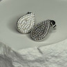 925 Sterling Silver Drop CZ Earrings Length 0.65 Inch