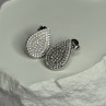 925 Sterling Silver Drop CZ Earrings Length 0.65 Inch