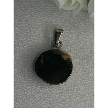 Vintage 925 Sterling Silver Carnelian Pendant Length 1.60 Inch