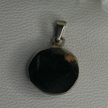 Vintage 925 Sterling Silver Carnelian Pendant Length 1.60 Inch