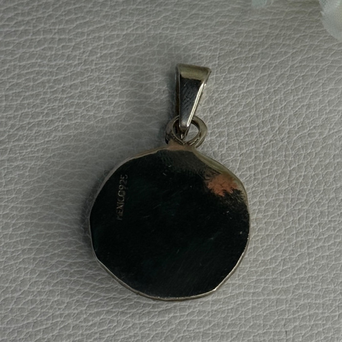 Vintage 925 Sterling Silver Carnelian Pendant Length 1.60 Inch