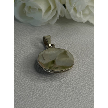 Vintage 925 Sterling Silver Carnelian Pendant Length 1.60 Inch