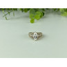 925 Sterling Silver Gold Plated CZ Ring Size 6.5