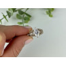925 Sterling Silver Gold Plated CZ Ring Size 6.5