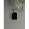 Vintage 925 Sterling Silver Amber Pendant Length 1.50 Inch