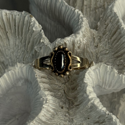 925 Sterling Silver Hematite Ring Size 8.5