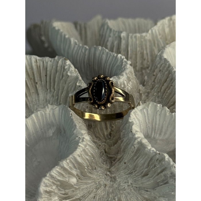 925 Sterling Silver Hematite Ring Size 8.5