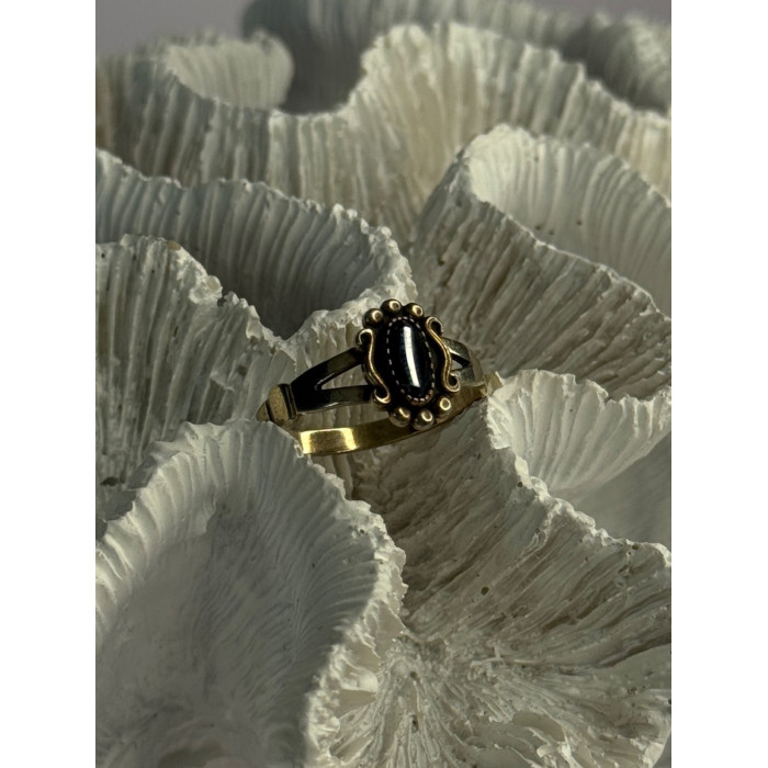 925 Sterling Silver Hematite Ring Size 8.5