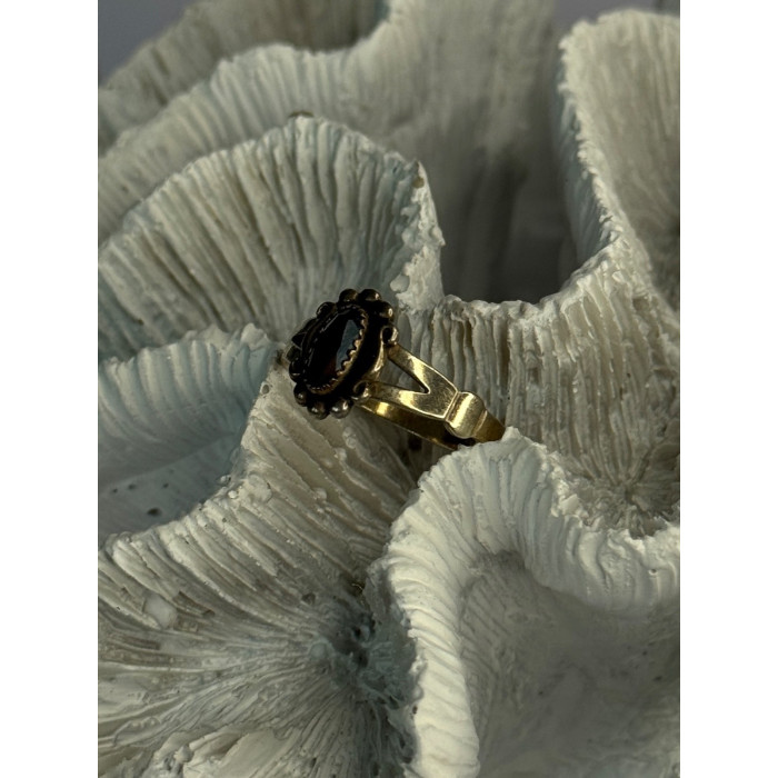 925 Sterling Silver Hematite Ring Size 8.5