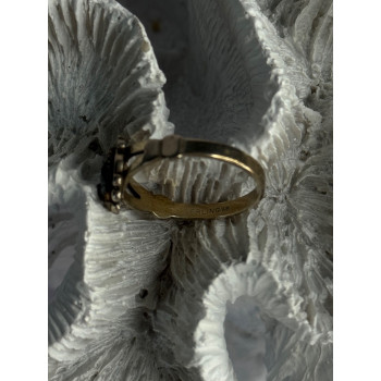 925 Sterling Silver Hematite Ring Size 8.5