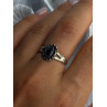 925 Sterling Silver Hematite Ring Size 8.5