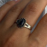 925 Sterling Silver Hematite Ring Size 8.5