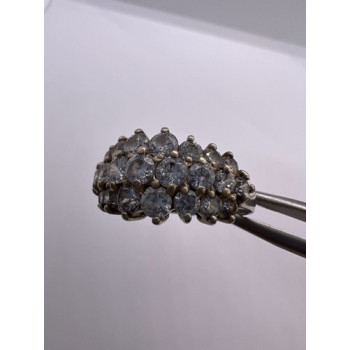 925 Sterling Silver CZ Ring Size 7