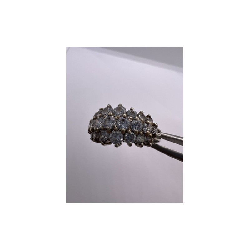 925 Sterling Silver CZ Ring Size 7