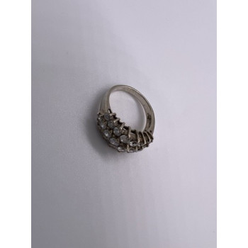925 Sterling Silver CZ Ring Size 7