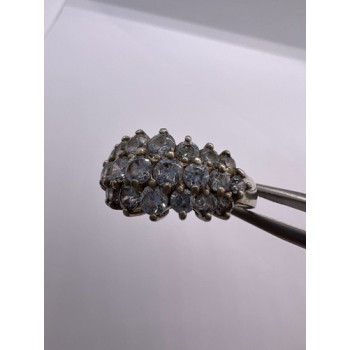 925 Sterling Silver CZ Ring Size 7