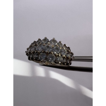 925 Sterling Silver CZ Ring Size 7