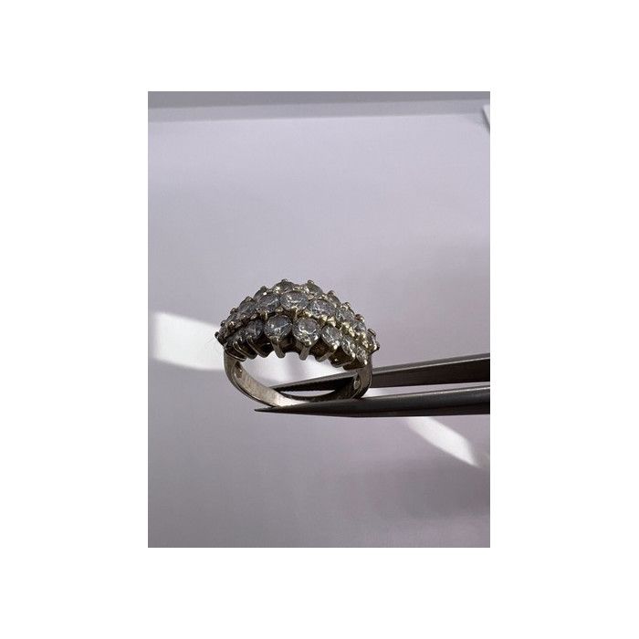 925 Sterling Silver CZ Ring Size 7