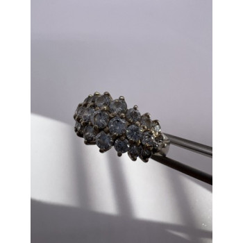 925 Sterling Silver CZ Ring Size 7