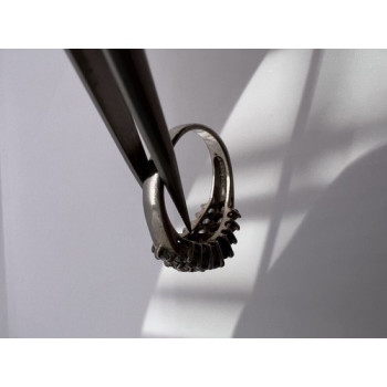 925 Sterling Silver CZ Ring Size 7