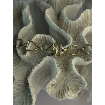 Vintage 925 Sterling Silver Horse Bracelet Length 7