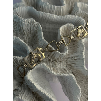 Vintage 925 Sterling Silver Horse Bracelet Length 7