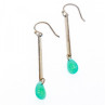 925 Sterling Silver Turquoise Agate Earrings