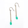 925 Sterling Silver Turquoise Agate Earrings