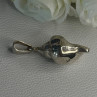 925 Sterling Silver Shell Pendant Length 1.80 Inch