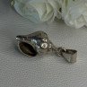 925 Sterling Silver Shell Pendant Length 1.80 Inch