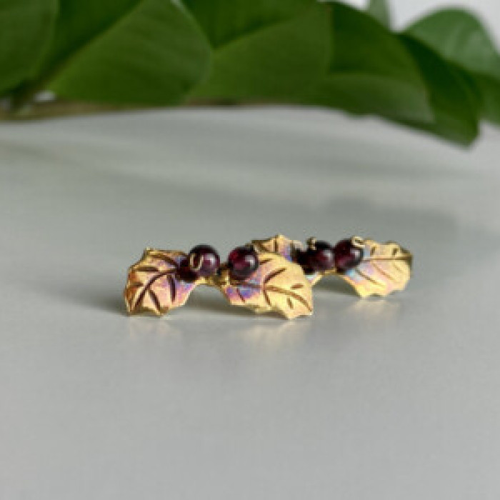925 Sterling Silver Gold Plated Agate 