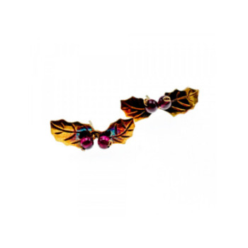 925 STERLING SILVER GOLD PLATED AGATE 