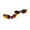 925 Sterling Silver Gold Plated Agate 