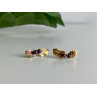 925 STERLING SILVER GOLD PLATED AGATE 