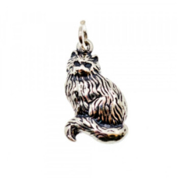 925 Sterling Silver Cat Pendant