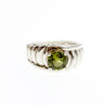 925 Sterling Silver Peridot Ring Size 7.5