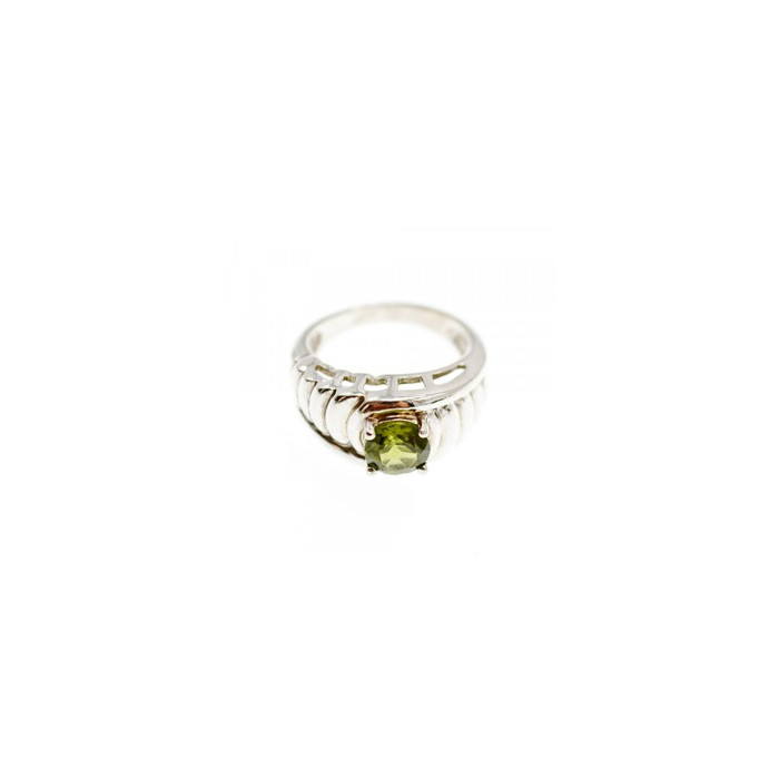 925 Sterling Silver Peridot Ring Size 7.5