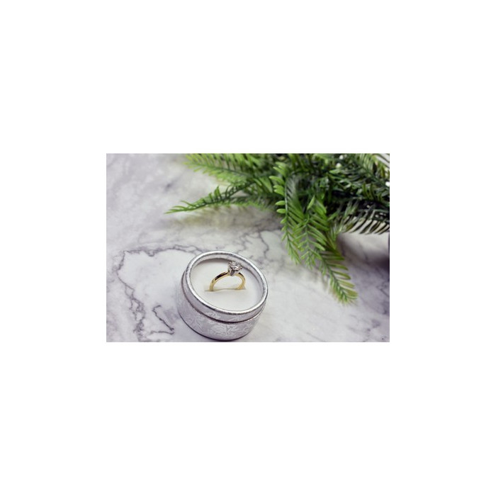 Gold Plated (18k) Ring With CZ Size 8