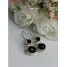 925 Sterling Silver Onyx Earrings Length 1.55 Inch