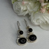 925 Sterling Silver Onyx Earrings Length 1.55 Inch
