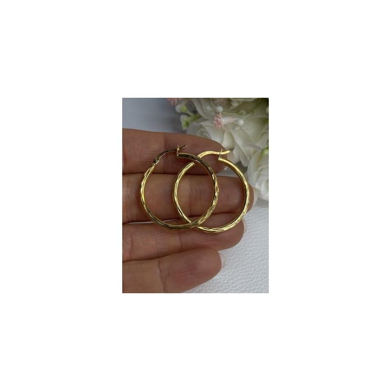 925 Sterling Silver Gold Plated Earrings Length 1.25 Inch