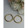 925 Sterling Silver Gold Plated Earrings Length 1.25 Inch