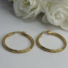 925 Sterling Silver Gold Plated Earrings Length 1.25 Inch