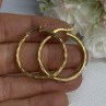 925 Sterling Silver Gold Plated Earrings Length 1.25 Inch