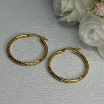 925 Sterling Silver Gold Plated Earrings Length 1.25 Inch