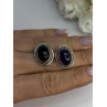 925 Sterling Silver Amethyst Earrings Length 0.75 Inch